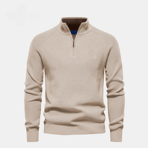 60% OFF | Half-Zip Knitted Sweater